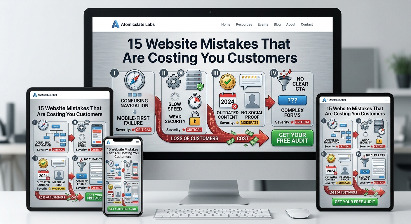 15 Website Mistakes That Are Costing You Customers