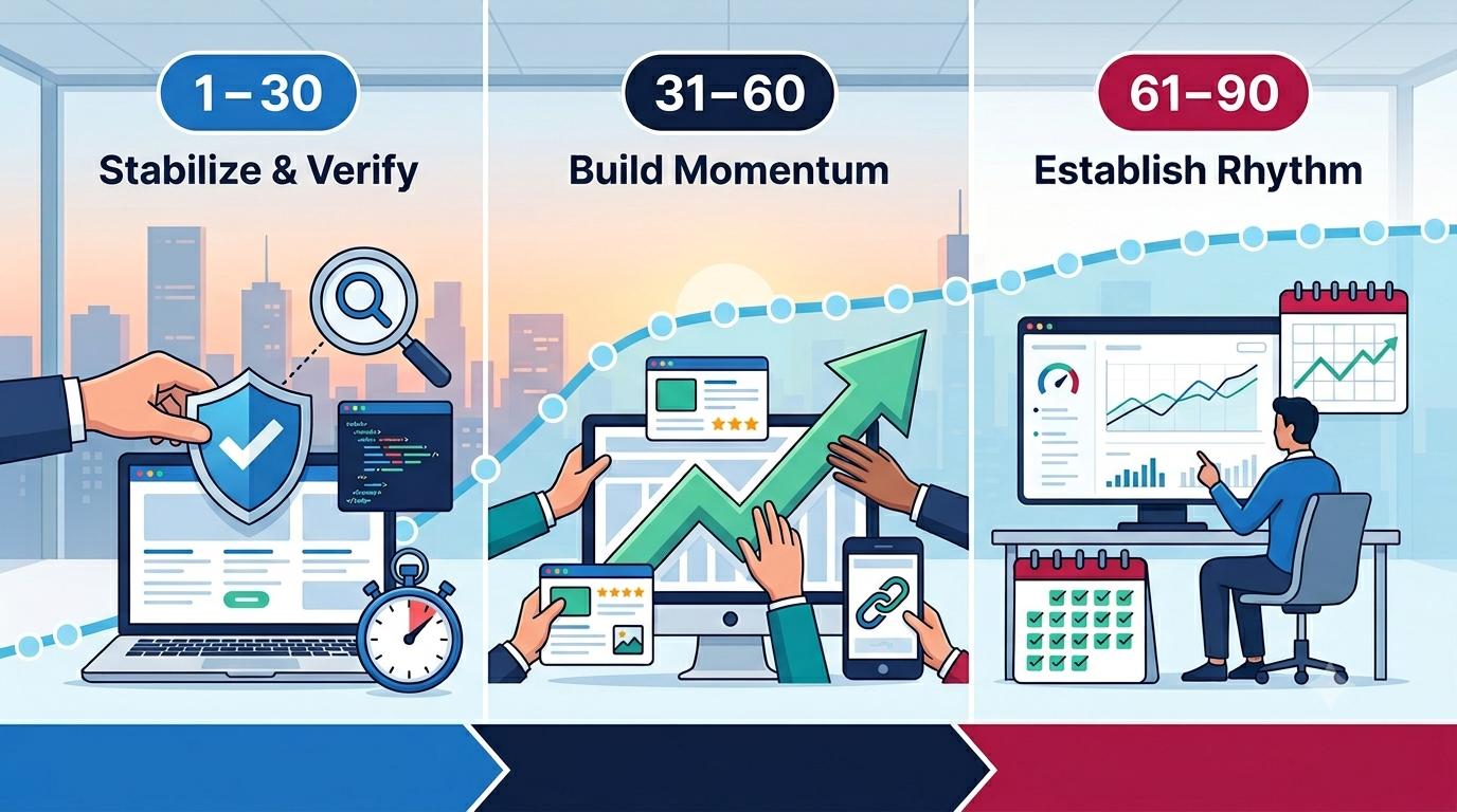 What Happens After Your Website Goes Live? The 90-Day Growth Plan